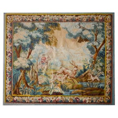 Französischer Aubusson-Wandteppich aus dem späten 19. Jahrhundert