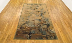 Pannello di arazzo Aubusson francese della fine del XIX secolo