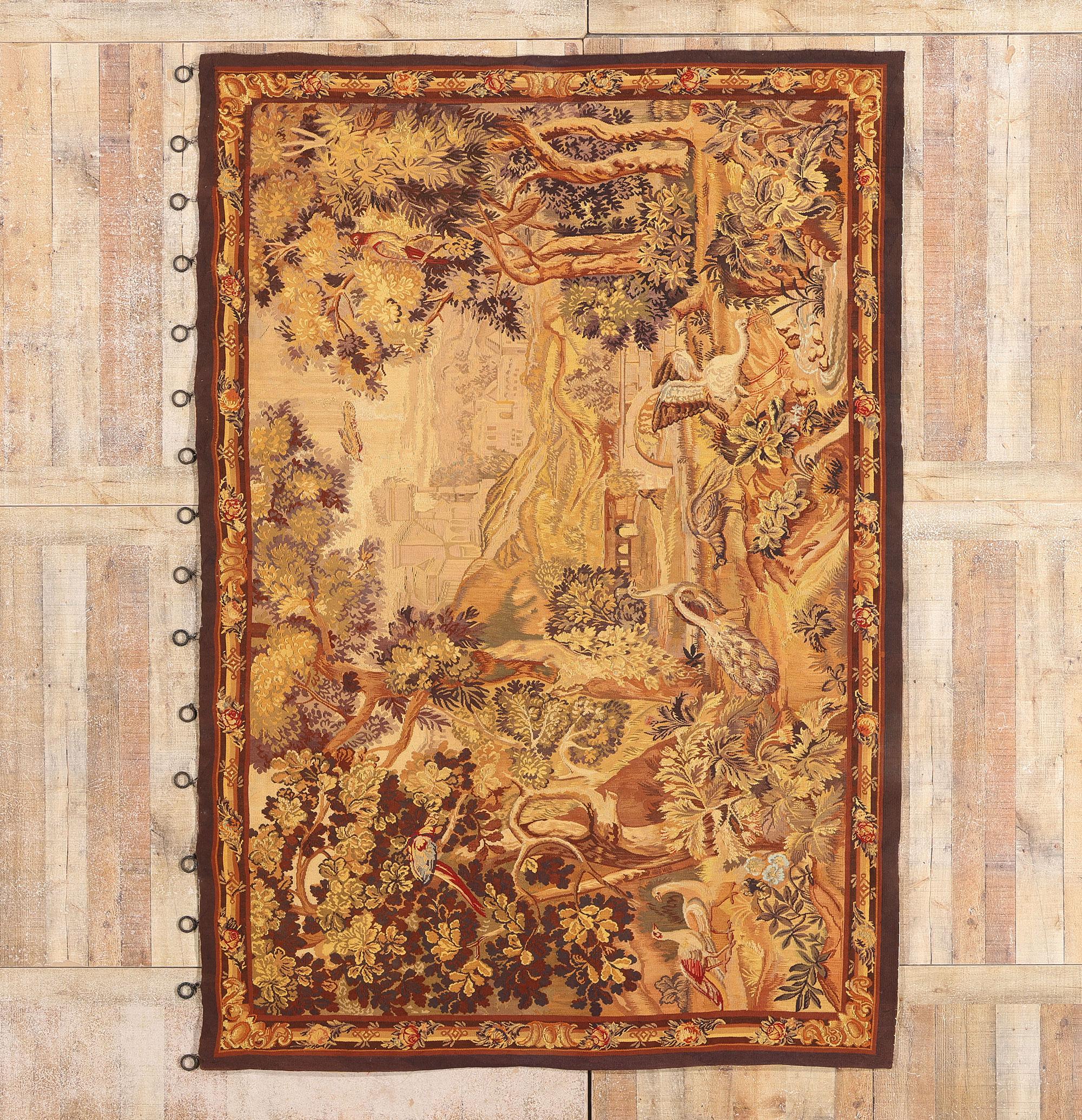 Arazzo Aubusson Verdure francese della fine del XIX secolo in stile Luigi XVI Revival in vendita 3