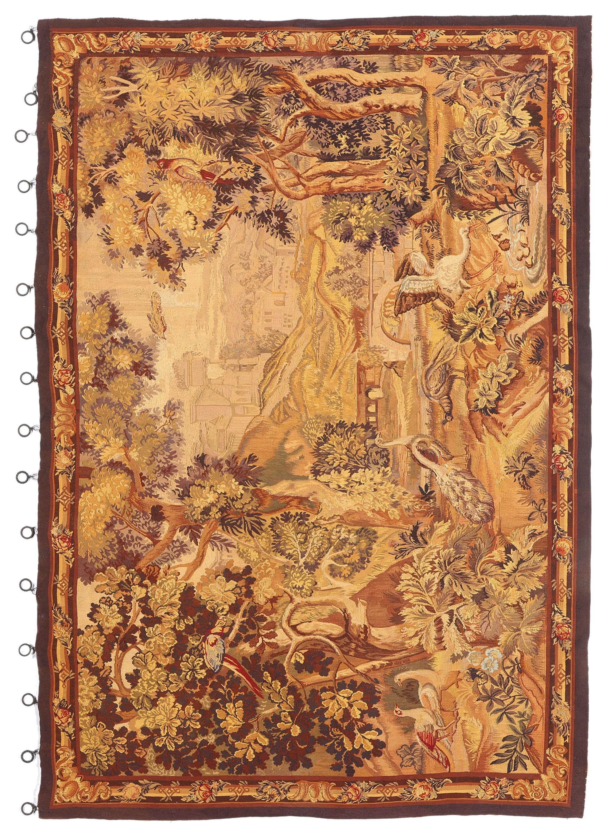 Arazzo Aubusson Verdure francese della fine del XIX secolo in stile Luigi XVI Revival in vendita 4