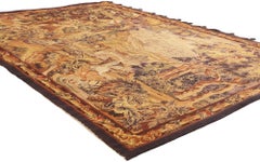 Französischer Aubusson-Verdure-Wandteppich des späten 19. Jahrhunderts mit Louis XVI.-Revival-Stil