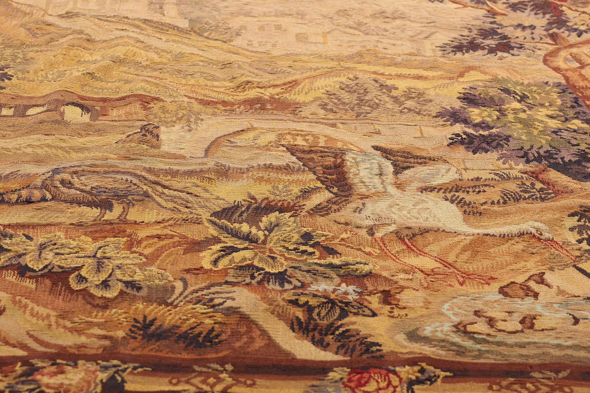 Tessuto a mano Arazzo Aubusson Verdure francese della fine del XIX secolo in stile Luigi XVI Revival in vendita
