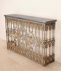 Late 19th Century French Balcony Converted to a Console