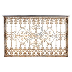 Late 19th Century French Balcony Converted to a Console