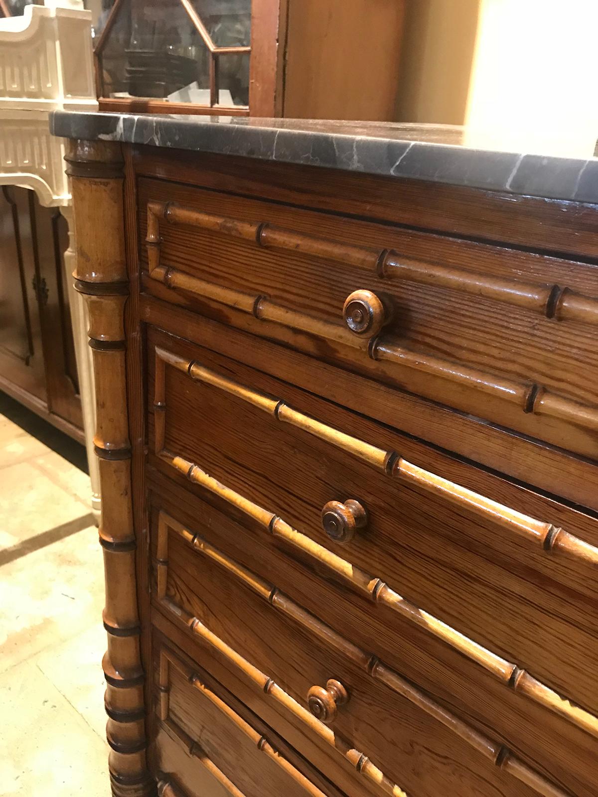 Late 19th Century French Bamboo Chest In Good Condition In Atlanta, GA