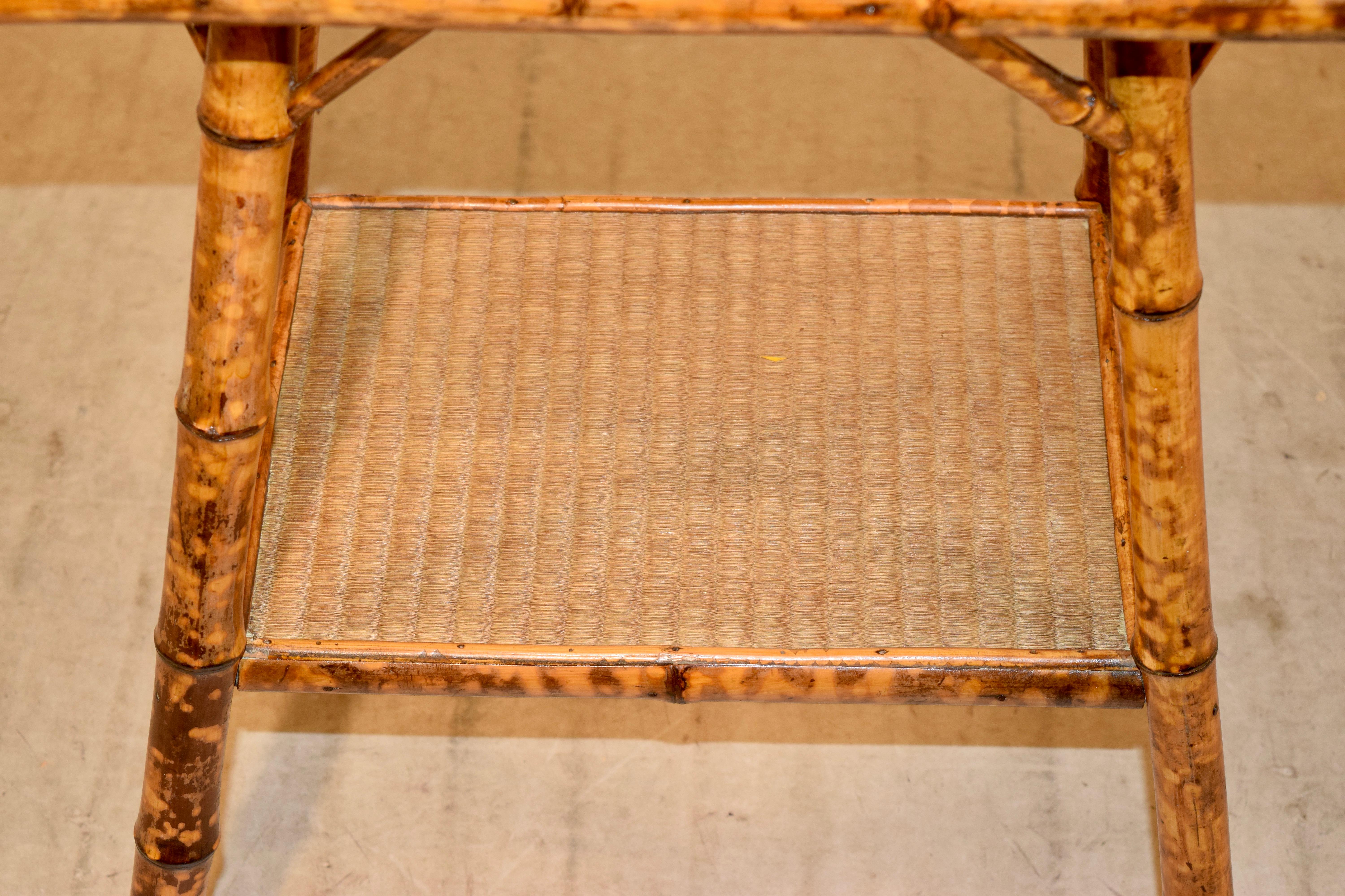 Late 19th Century French Bamboo Side Table 3