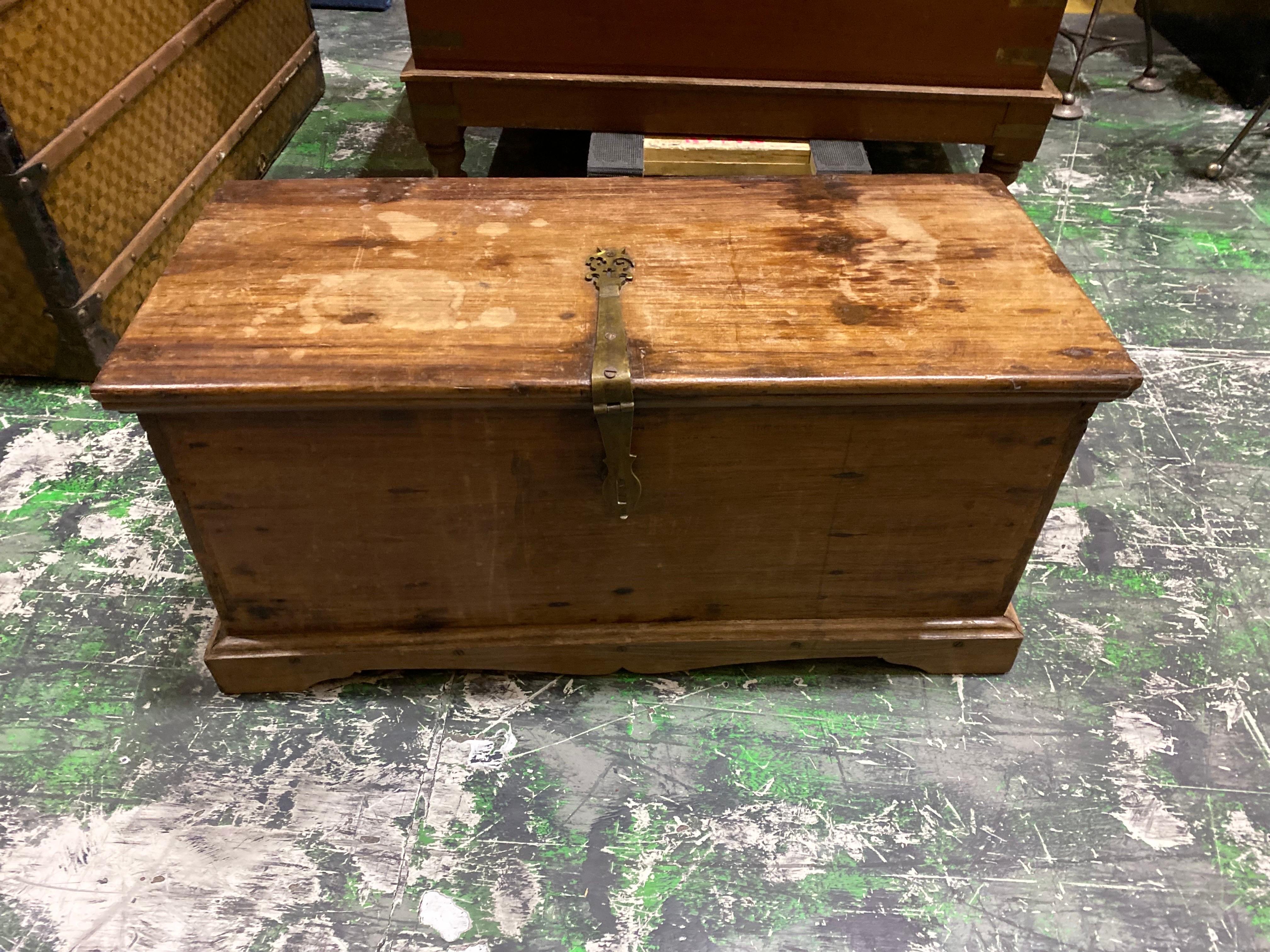 Late 19th Century French Bible Box, Trunk, Blanket Chest For Sale 7
