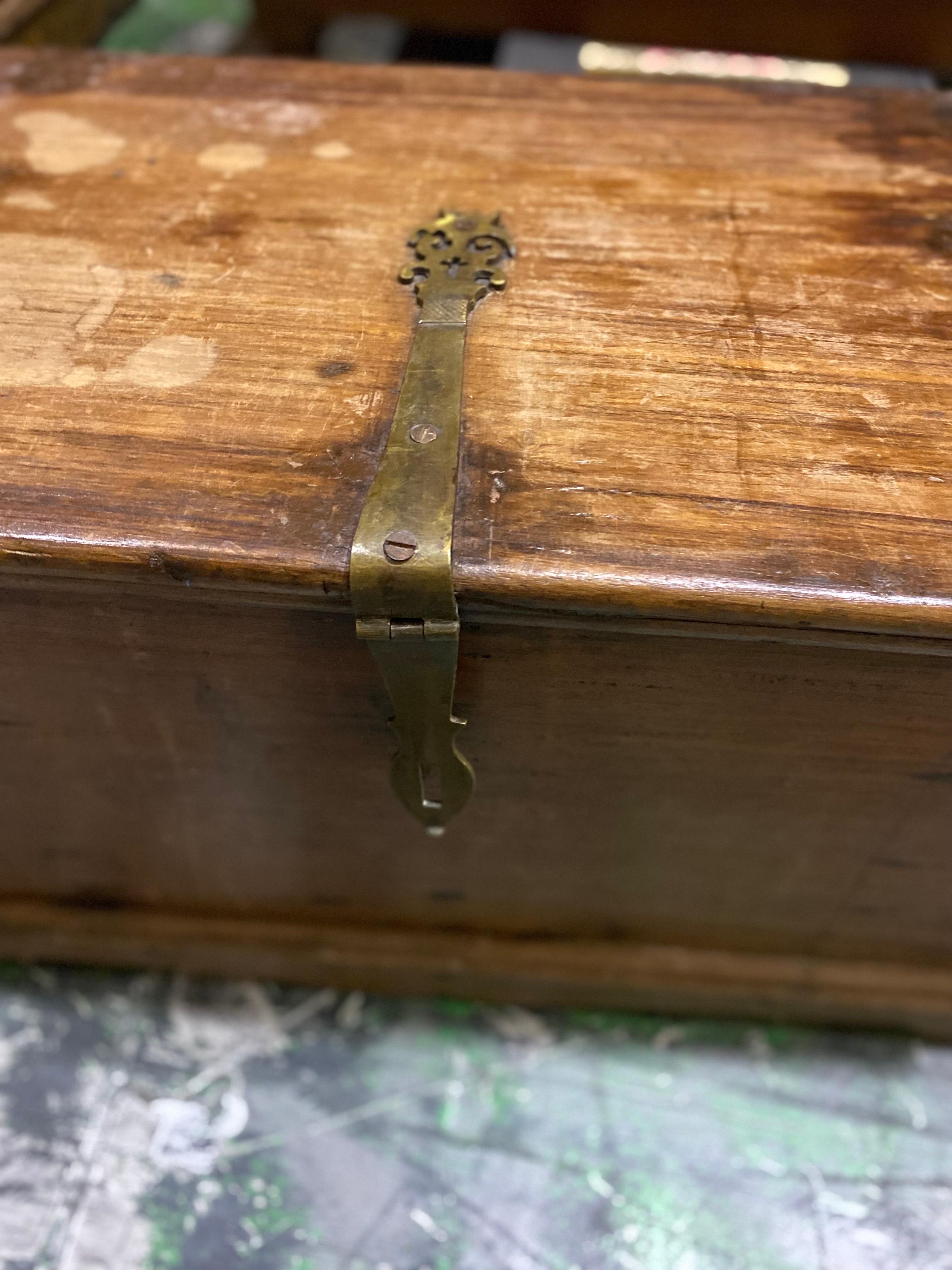 Late 19th Century French Bible Box, Trunk, Blanket Chest For Sale 5