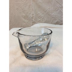 Late 19th Century French Blown Glass Mortar and Pestle