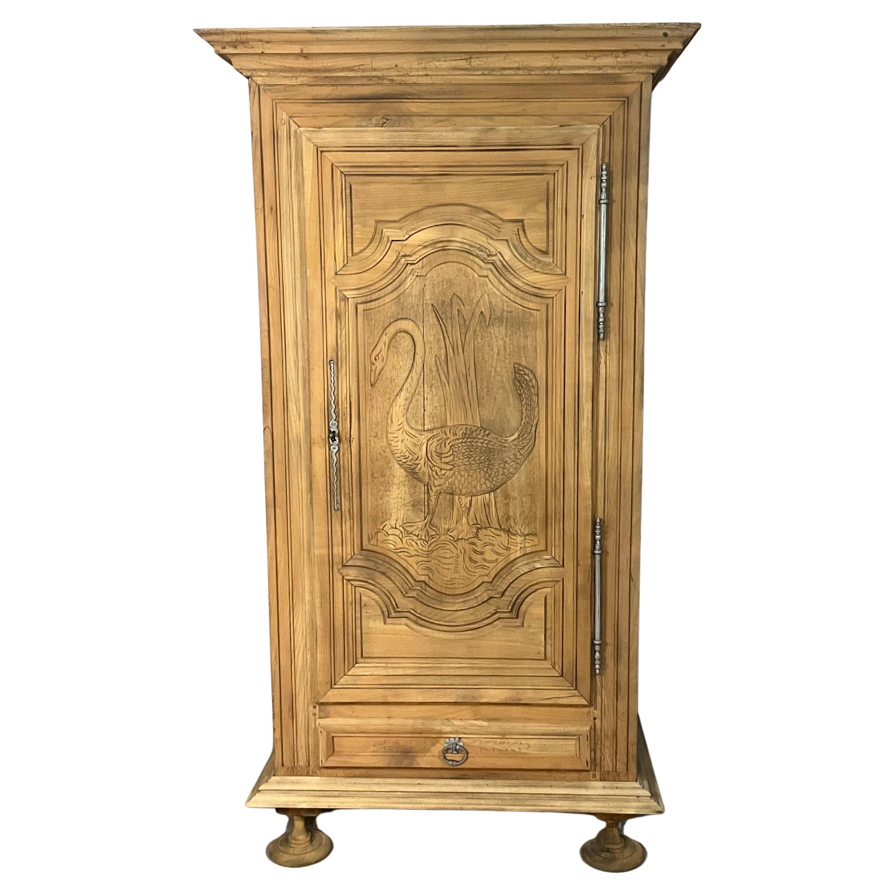 French Bonnetiere cherry storage cabinet For Sale