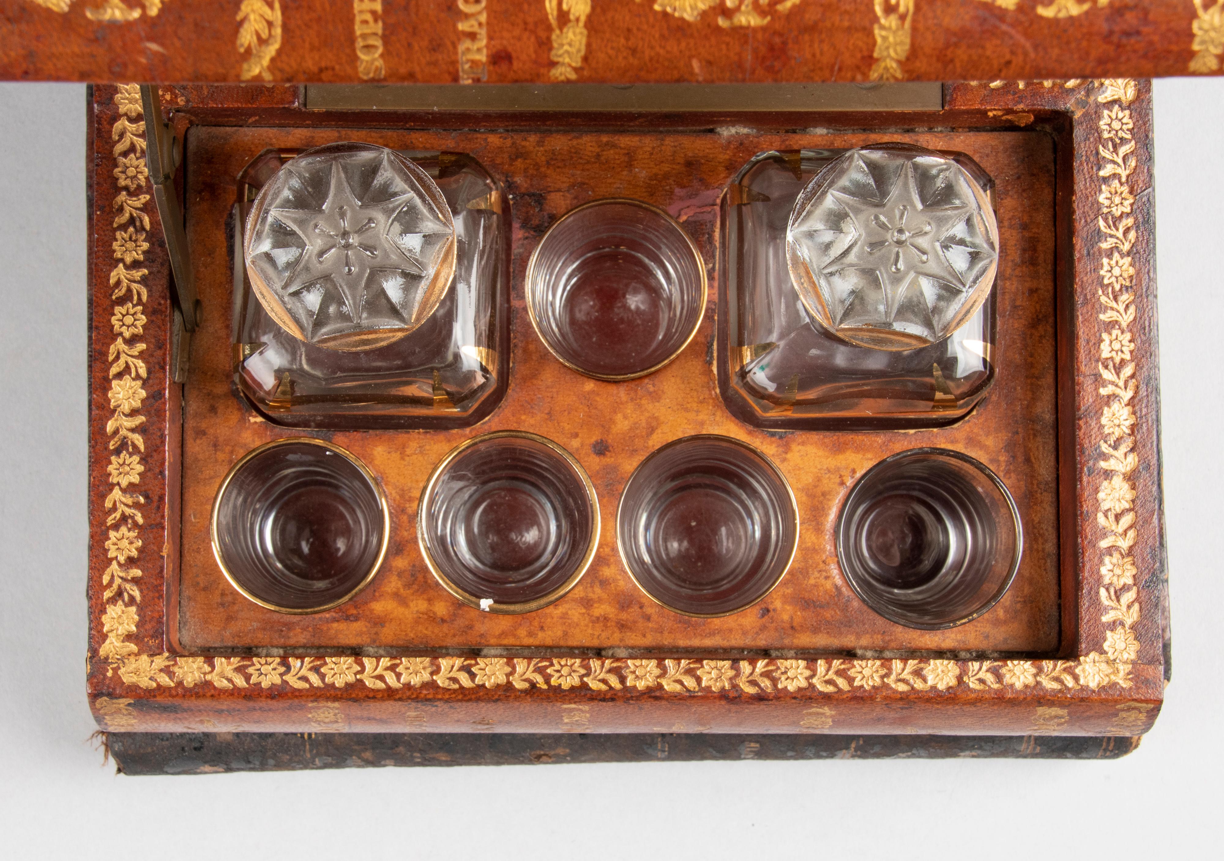 Late 19th Century French Book Shaped Liquor Cabinet 
