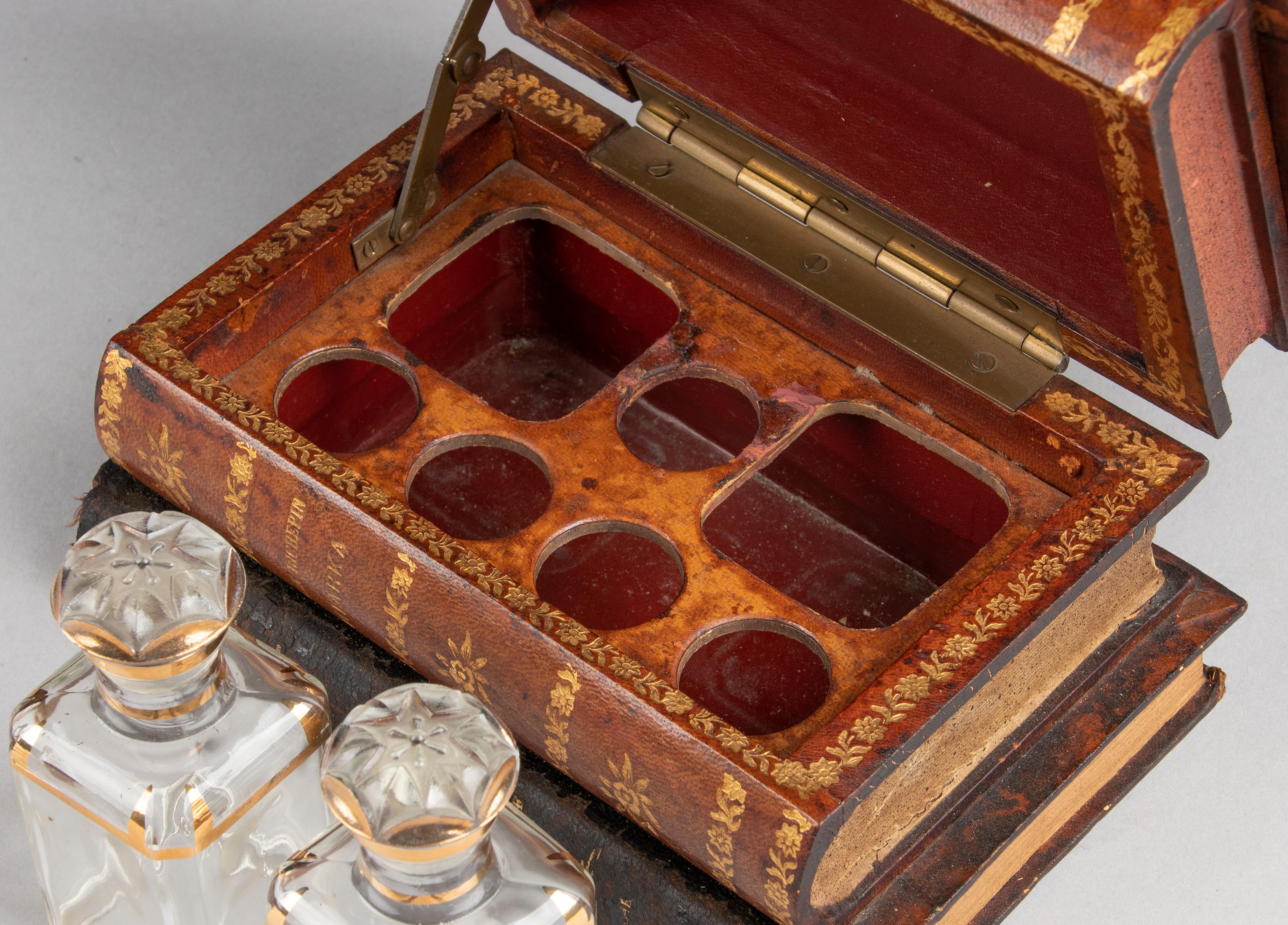Late 19th Century French Book Shaped Liquor Cabinet 