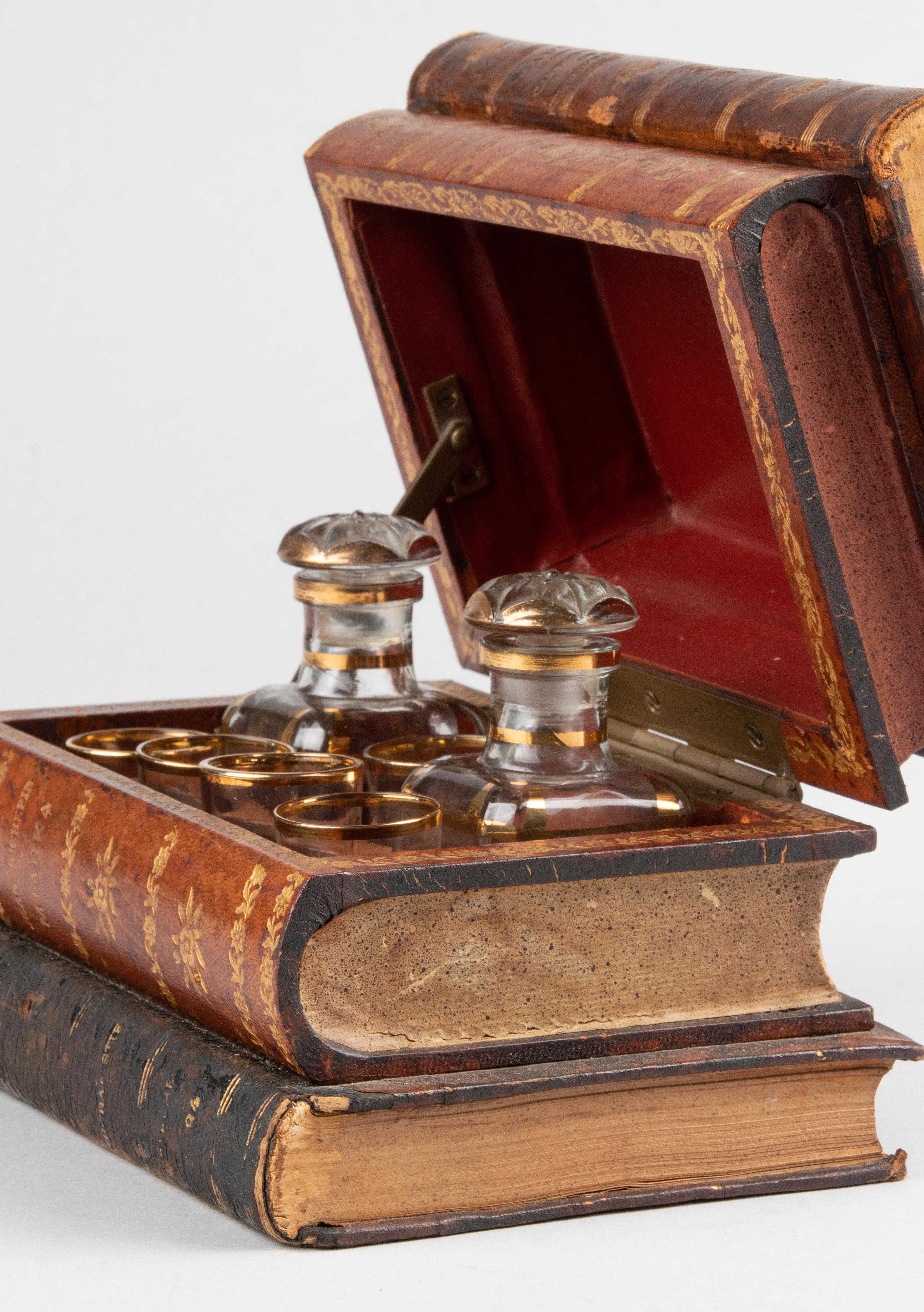 Late 19th Century French Book Shaped Liquor Cabinet 