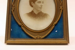 Late 19th Century French Bronze and Enamel Frame