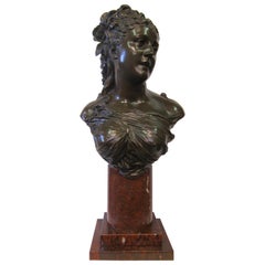 Late 19th Century French Bronze Bust by Pierre Louis Detrier