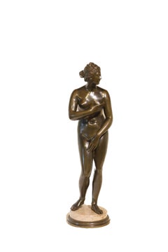 Figura de bronce francesa de la Venus de Médicis de finales del siglo XIX