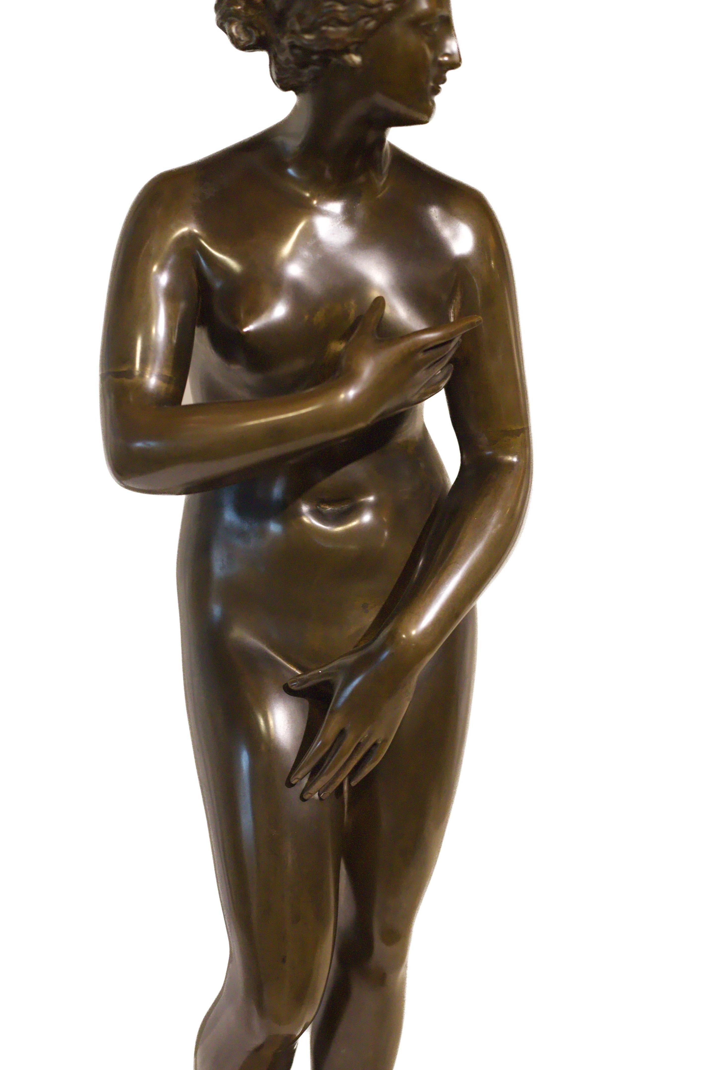 Figure de la Vénus de Médicis en bronze français de la fin du XIXe siècle en vente 1