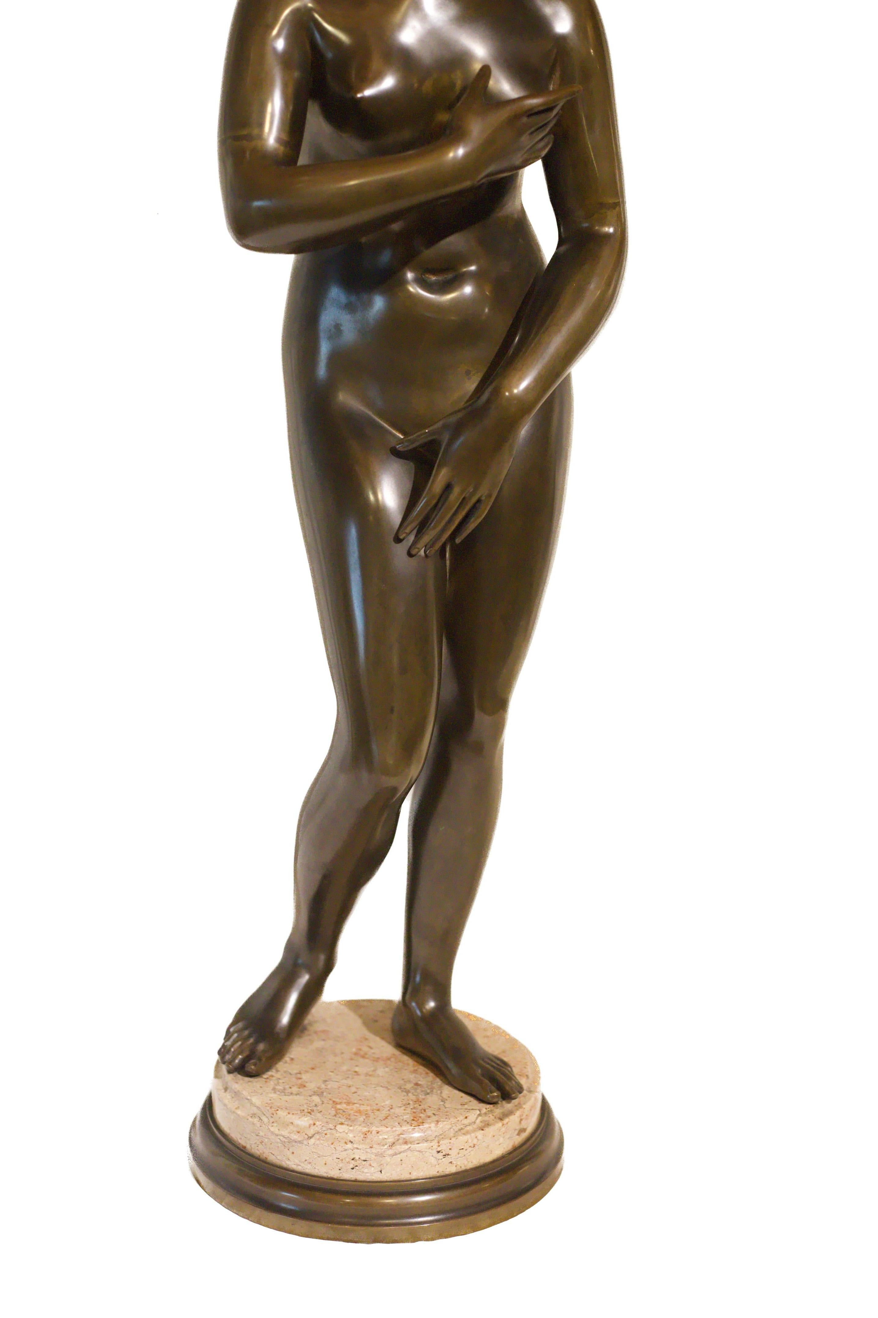 Figure de la Vénus de Médicis en bronze français de la fin du XIXe siècle en vente 2