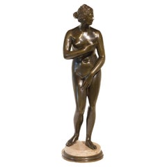 Figura in bronzo francese della Venere de' Medici della fine del XIX secolo