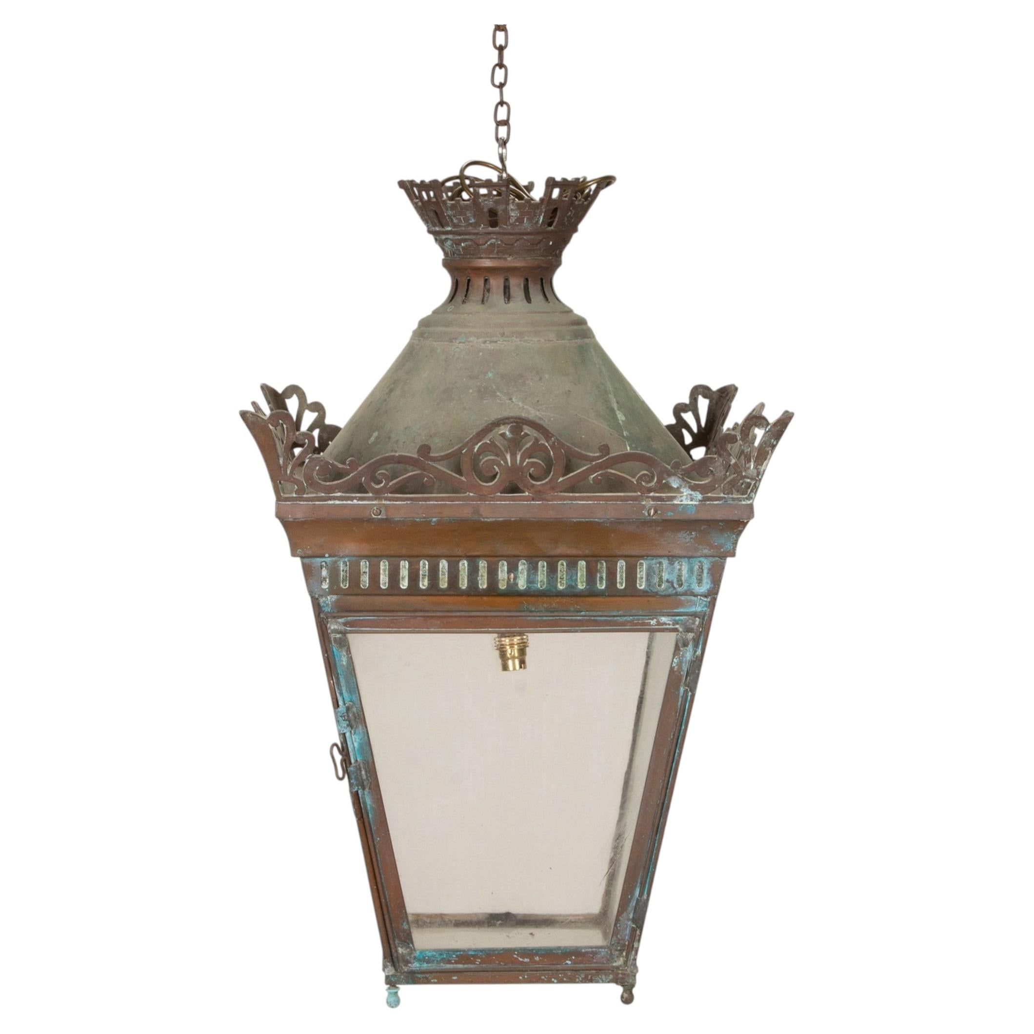 Late 19th Century French Bronze Porch Lantern