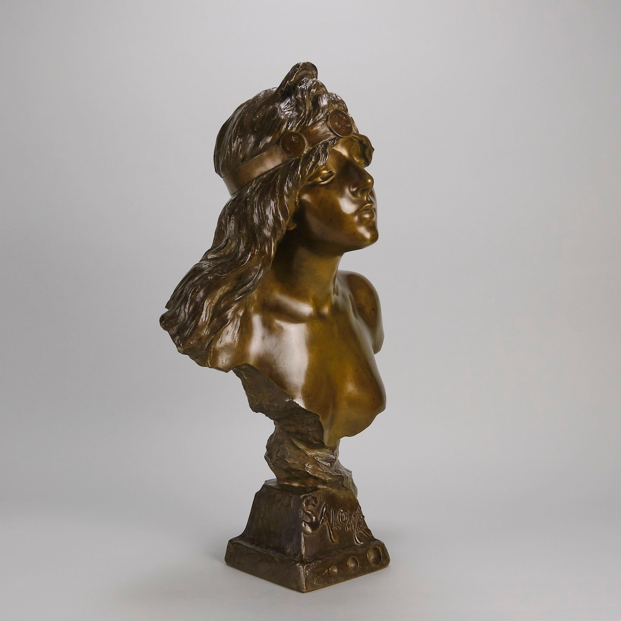 Français Sculpture en bronze française de la fin du XIXe siècle 