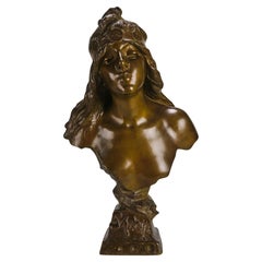 Late 19th Century French Bronze Sculpture "Salome" by Emmanuelle Villanis