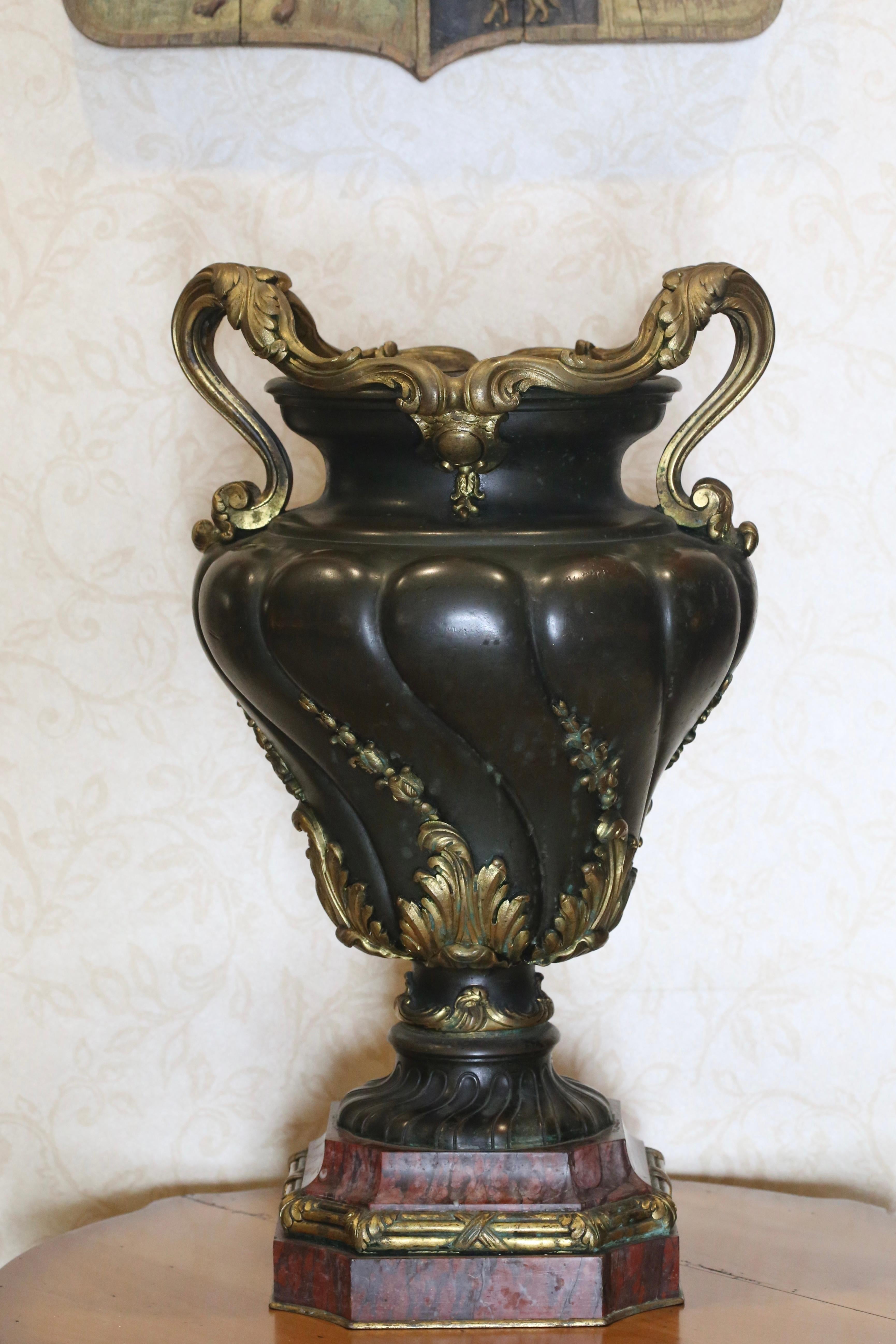 Gilt Late 19th Century French Bronze Urn, Christie's 2011 Auction For Sale