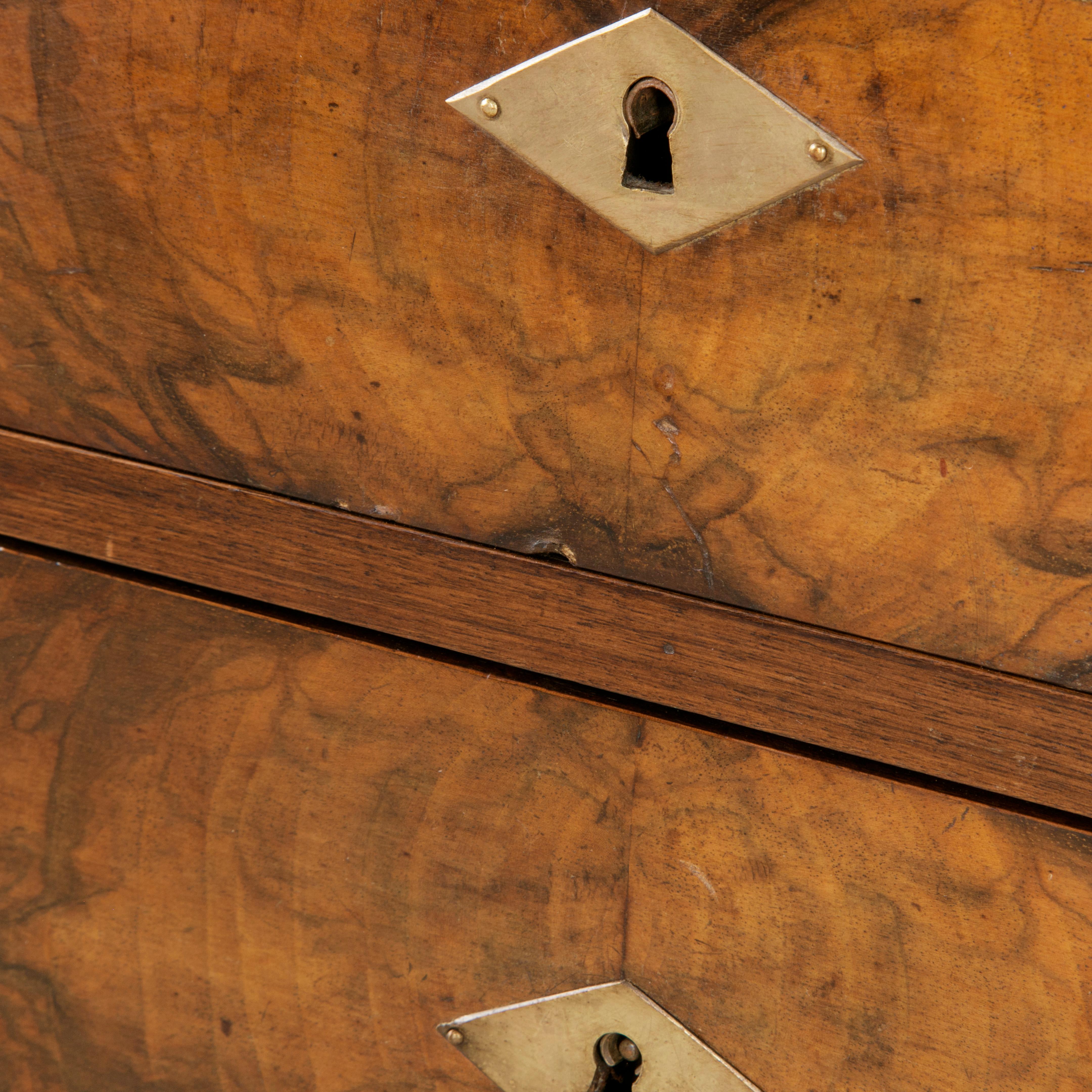 Late 19th Century French Burl Walnut Commode, Chest, or Nightstand 6