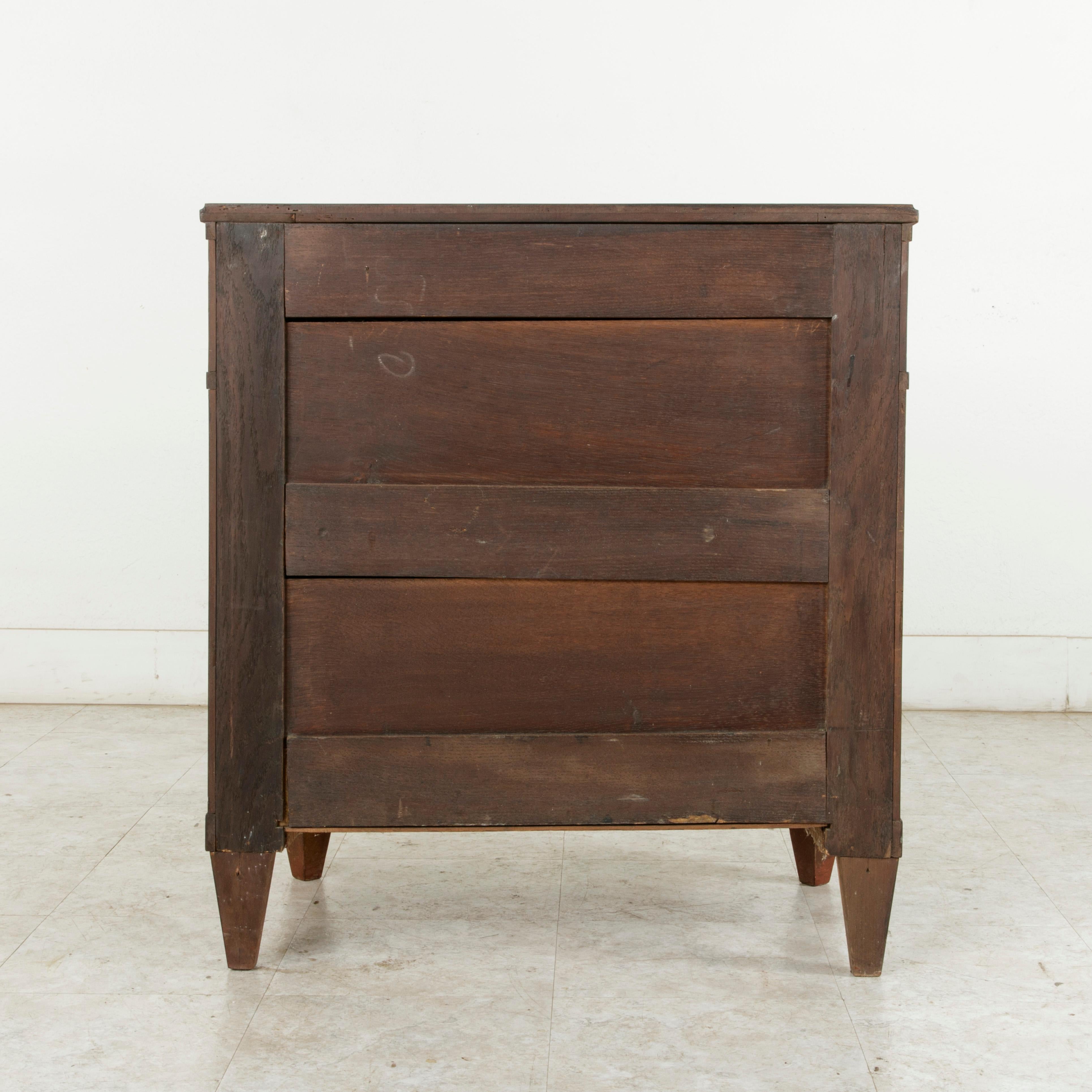 Bronze Late 19th Century French Burl Walnut Commode, Chest, or Nightstand