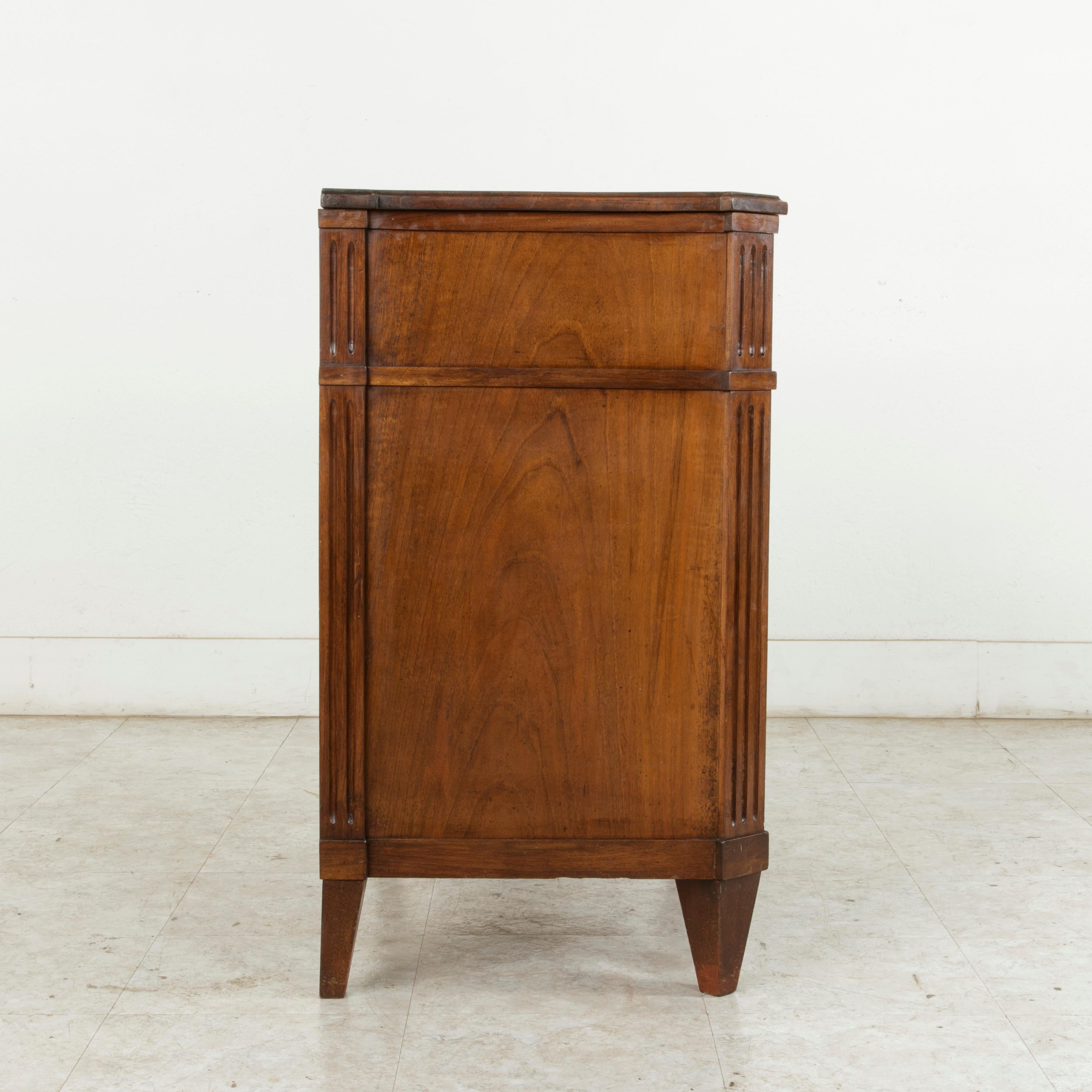 Late 19th Century French Burl Walnut Commode, Chest, or Nightstand (Bronze)