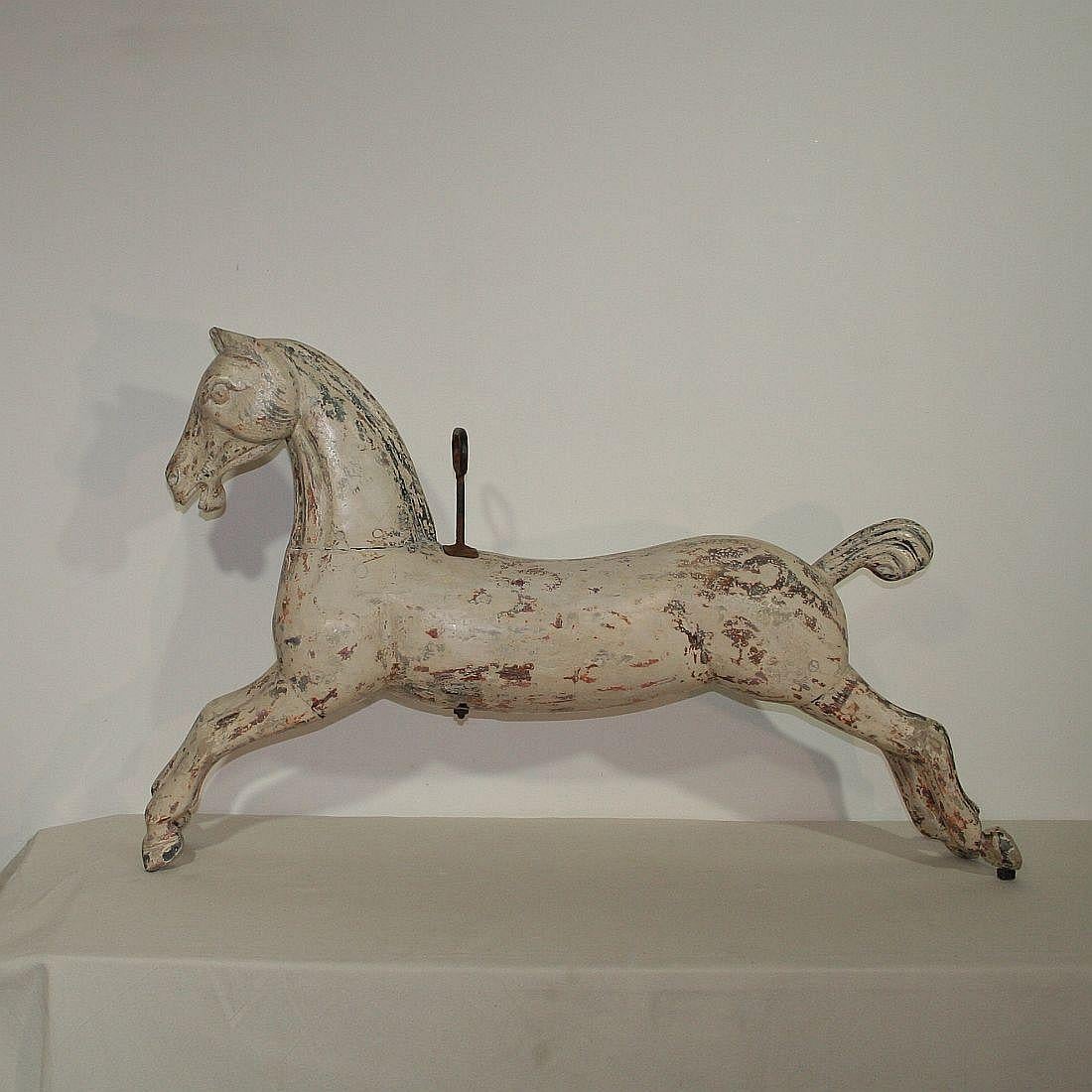 Painted Late 19th Century French Carousel Horse