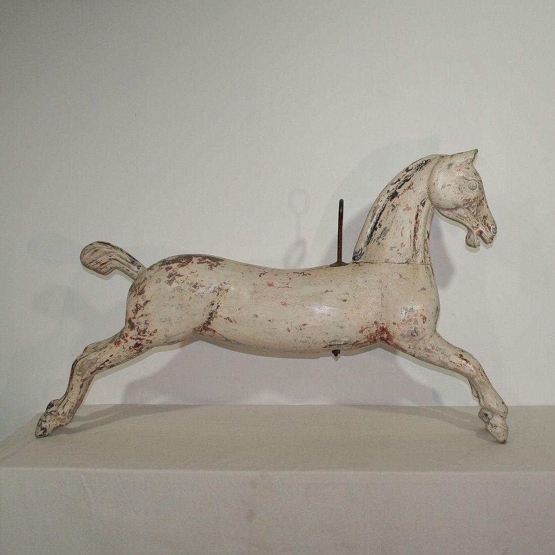 Late 19th Century French Carousel Horse In Good Condition In Buisson, FR