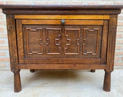 Late 19th Century French Carved Oak Coffer