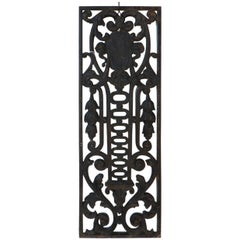 Late 19th Century French Cast Iron Door Guard or Fence