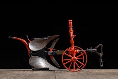 Antique Late 19th Century French Cast Iron Salesman Sample Plow by Morcrette