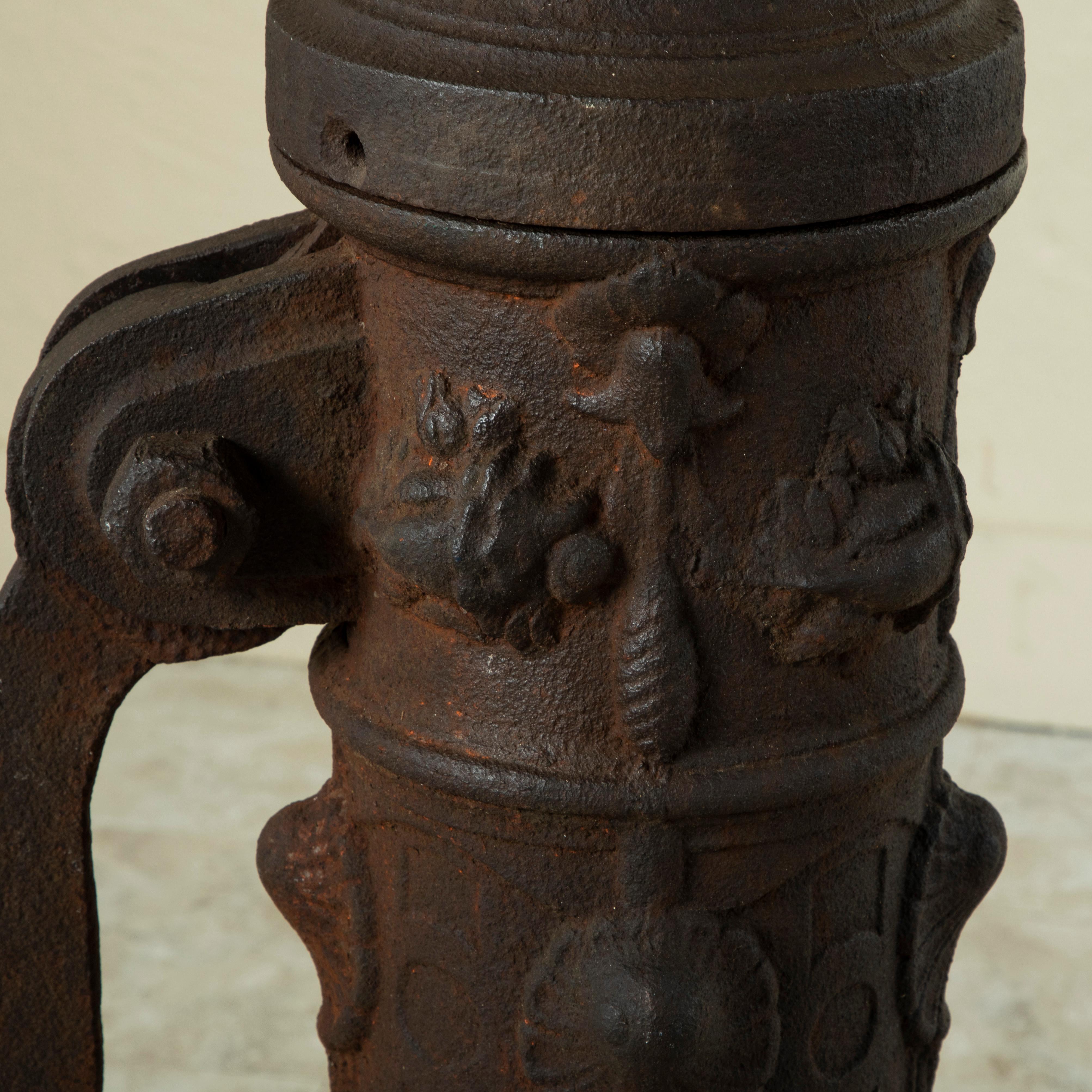 Late 19th Century French Cast Iron Village Pump or Fountain 7