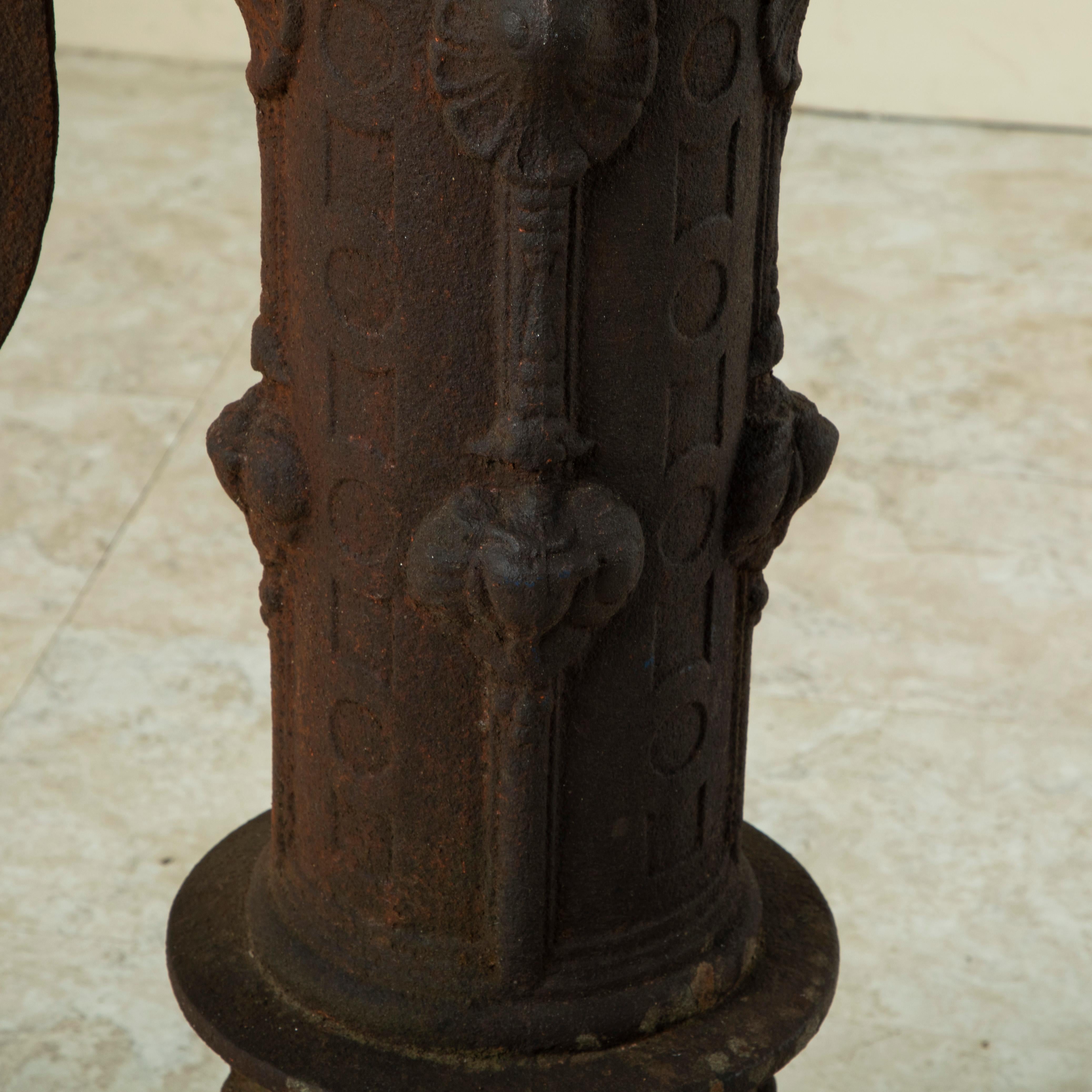 Late 19th Century French Cast Iron Village Pump or Fountain 10