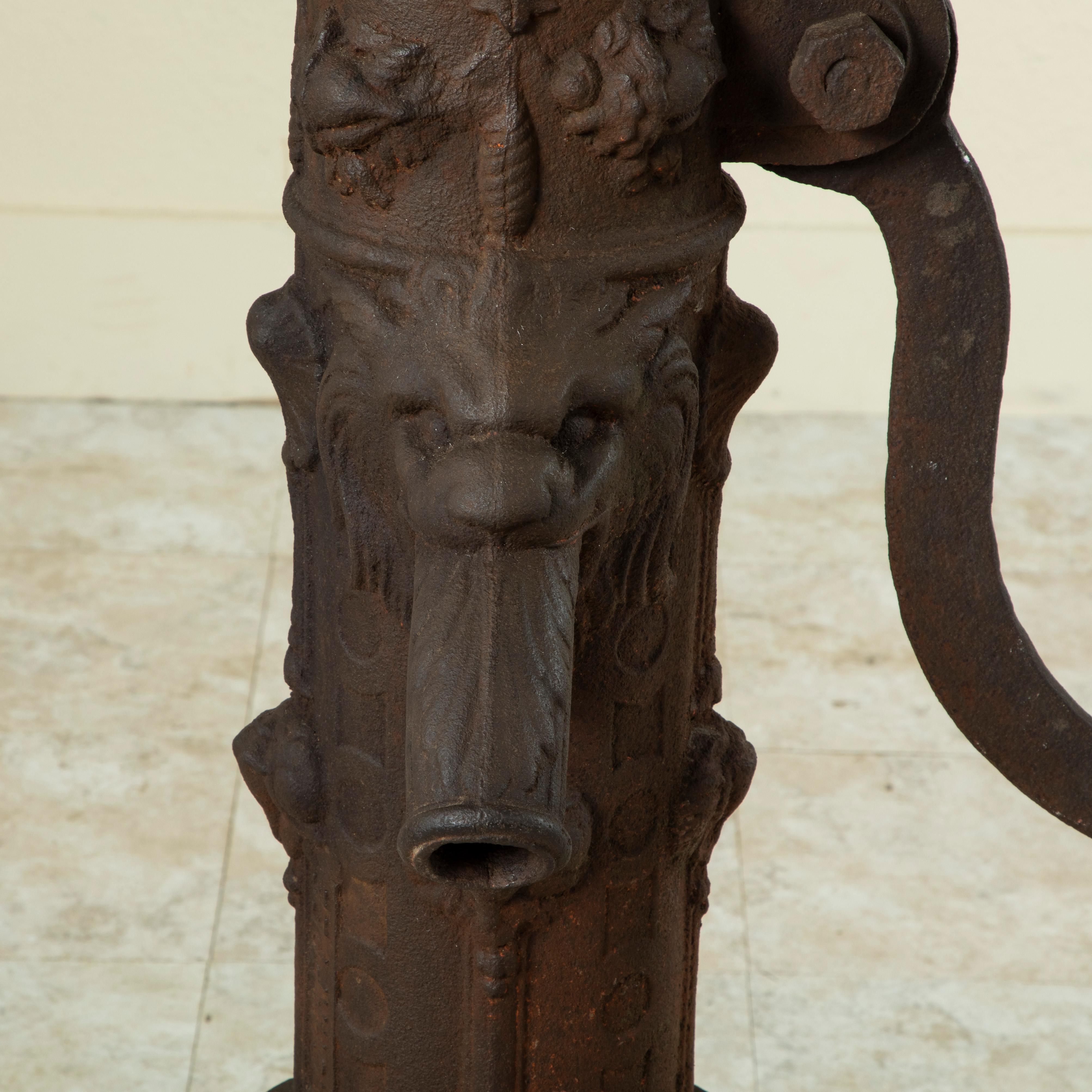 Late 19th Century French Cast Iron Village Pump or Fountain 4