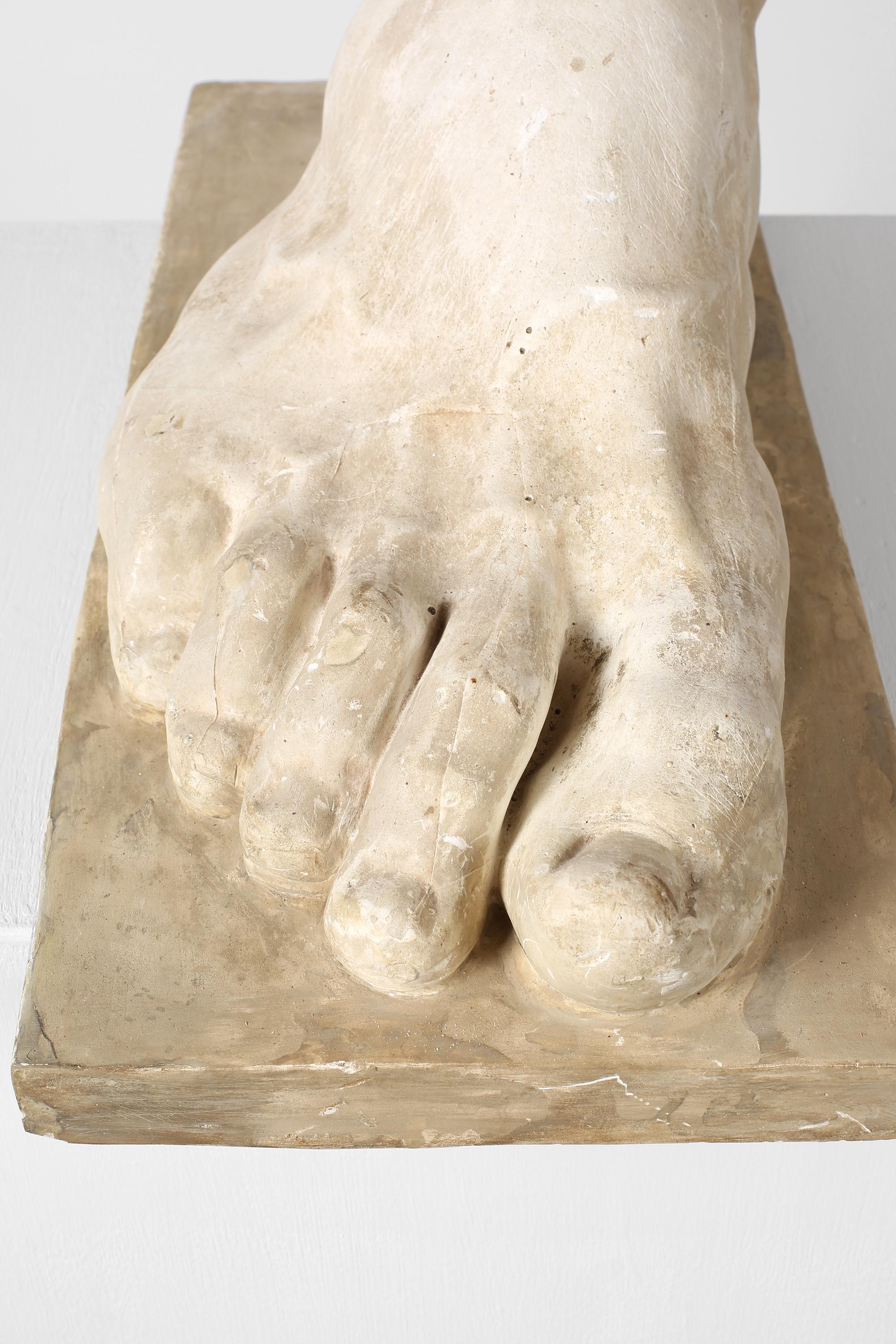 Piede in gesso classico francese della fine del XIX secolo in vendita 3