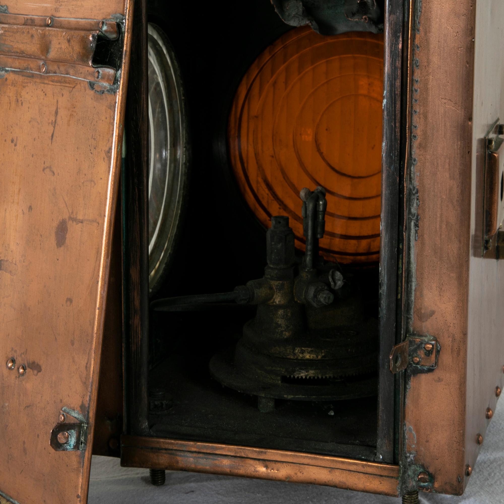 Late 19th Century French Copper Railroad Lantern 4