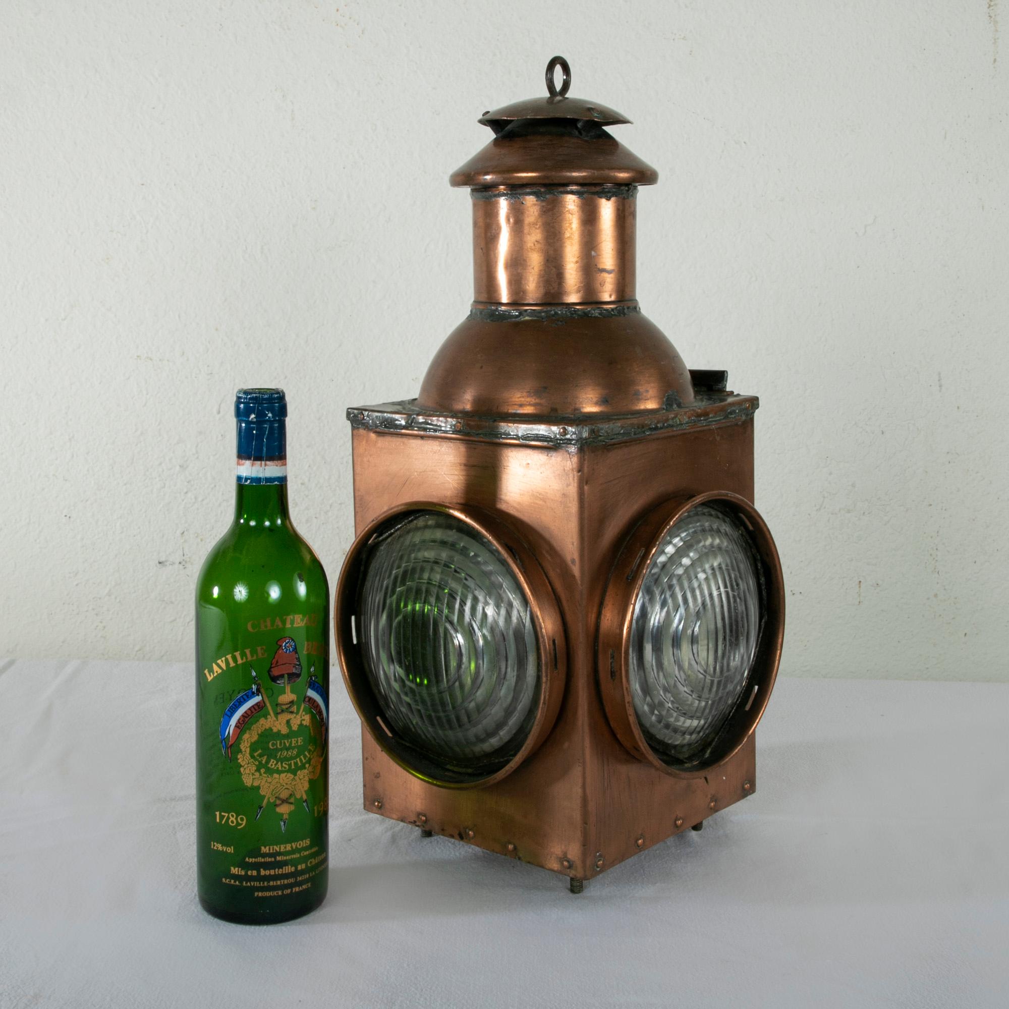 Late 19th Century French Copper Railroad Lantern 7
