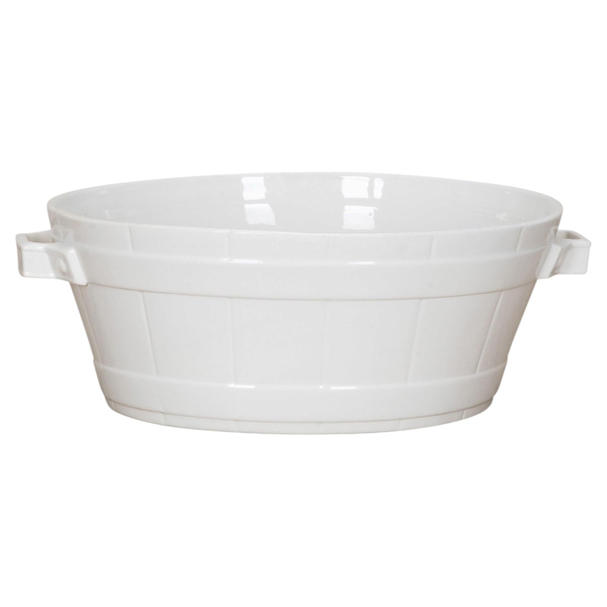 Late 19th Century French Creamware Pickling Bath