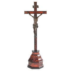 Crocifisso francese della fine del XIX secolo - Wood - Corpus Christie's in bronzo