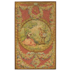 Late 19th Century French Damasse Tapestry Panel
