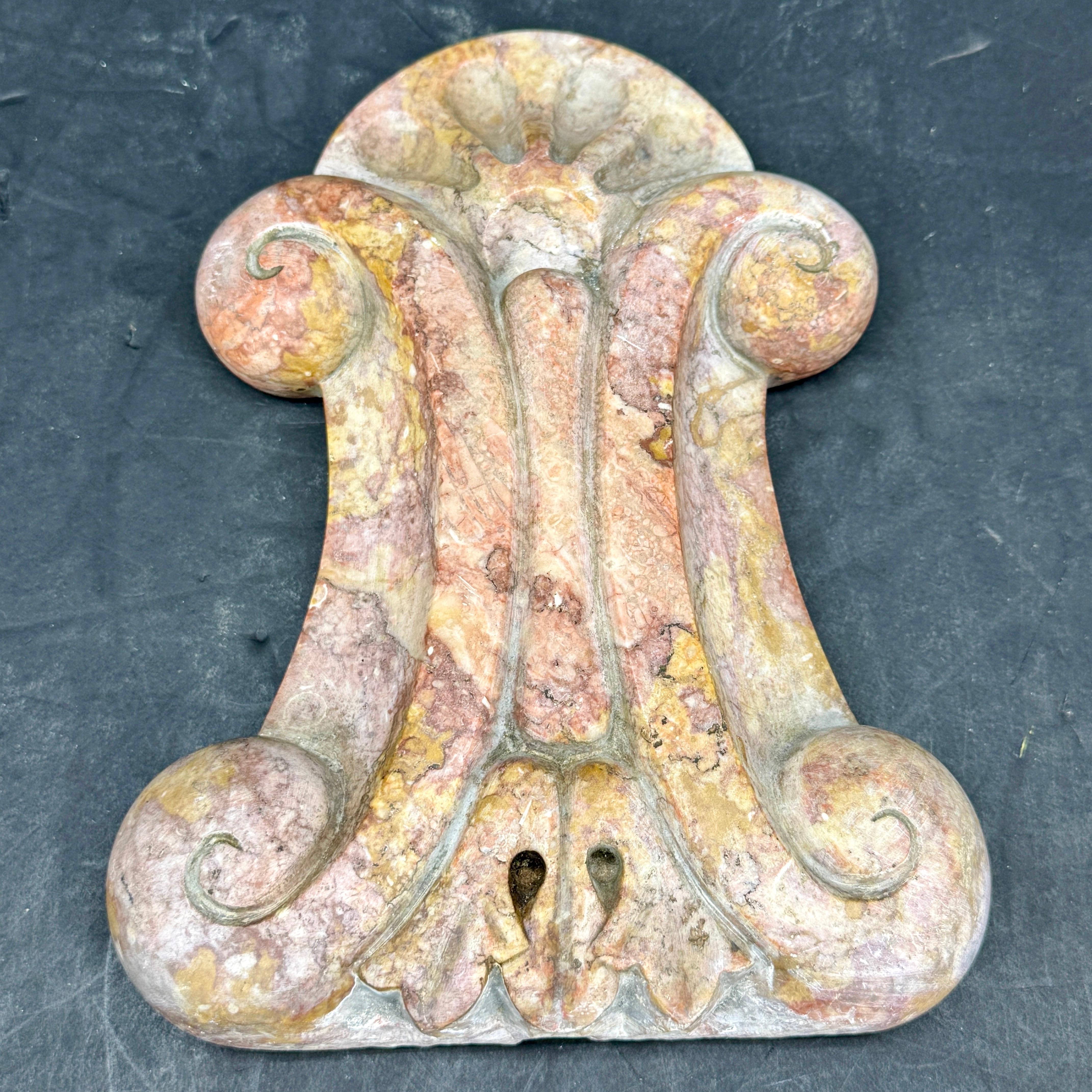 Rococo Late 19th-Century French Decorative Marble Fragment Sculpture en vente