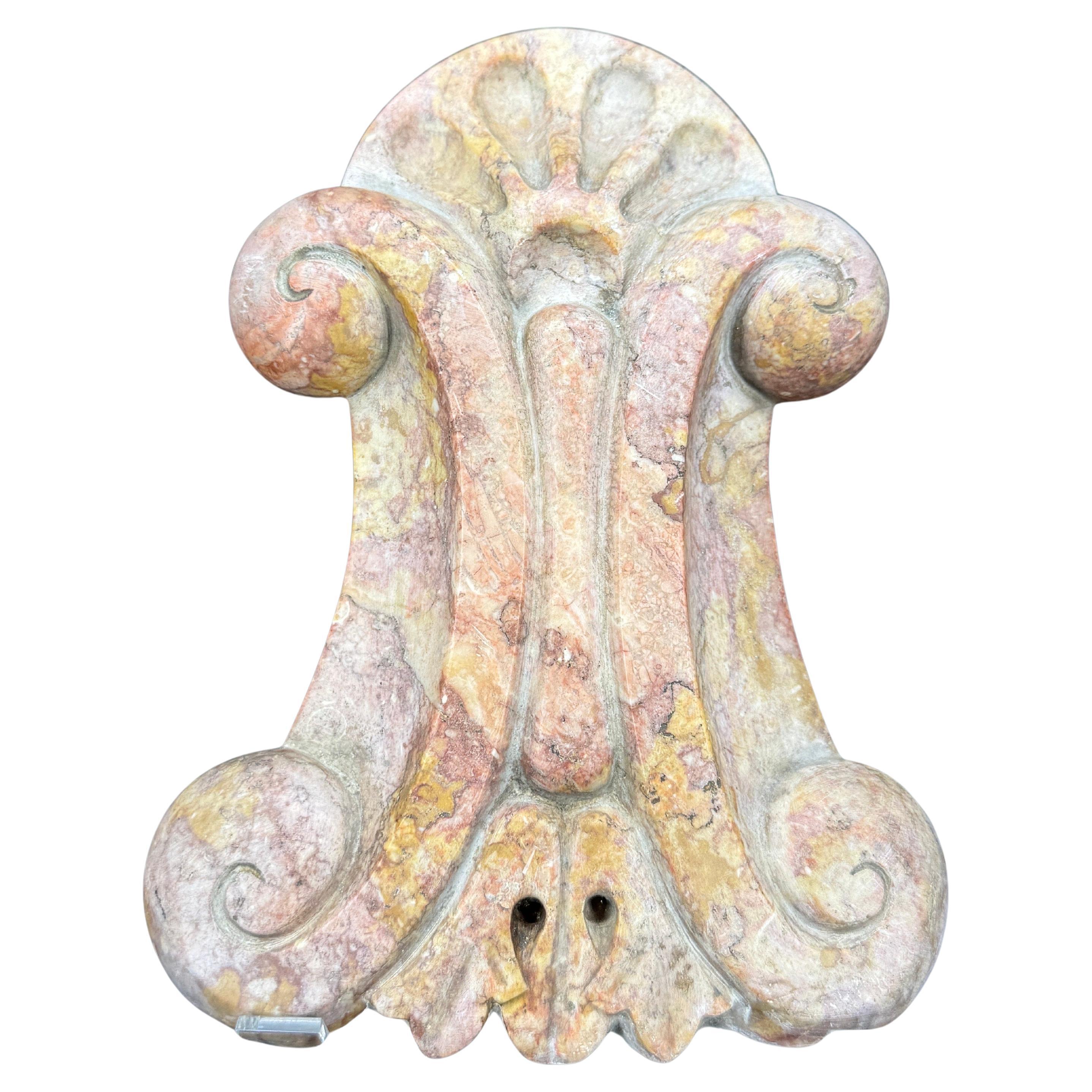 Late 19th-Century French Decorative Marble Fragment Sculpture