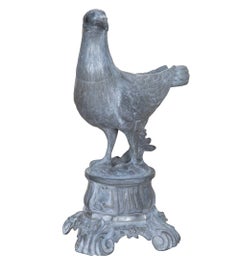Late 19th Century French Decorative Metal Pigeon