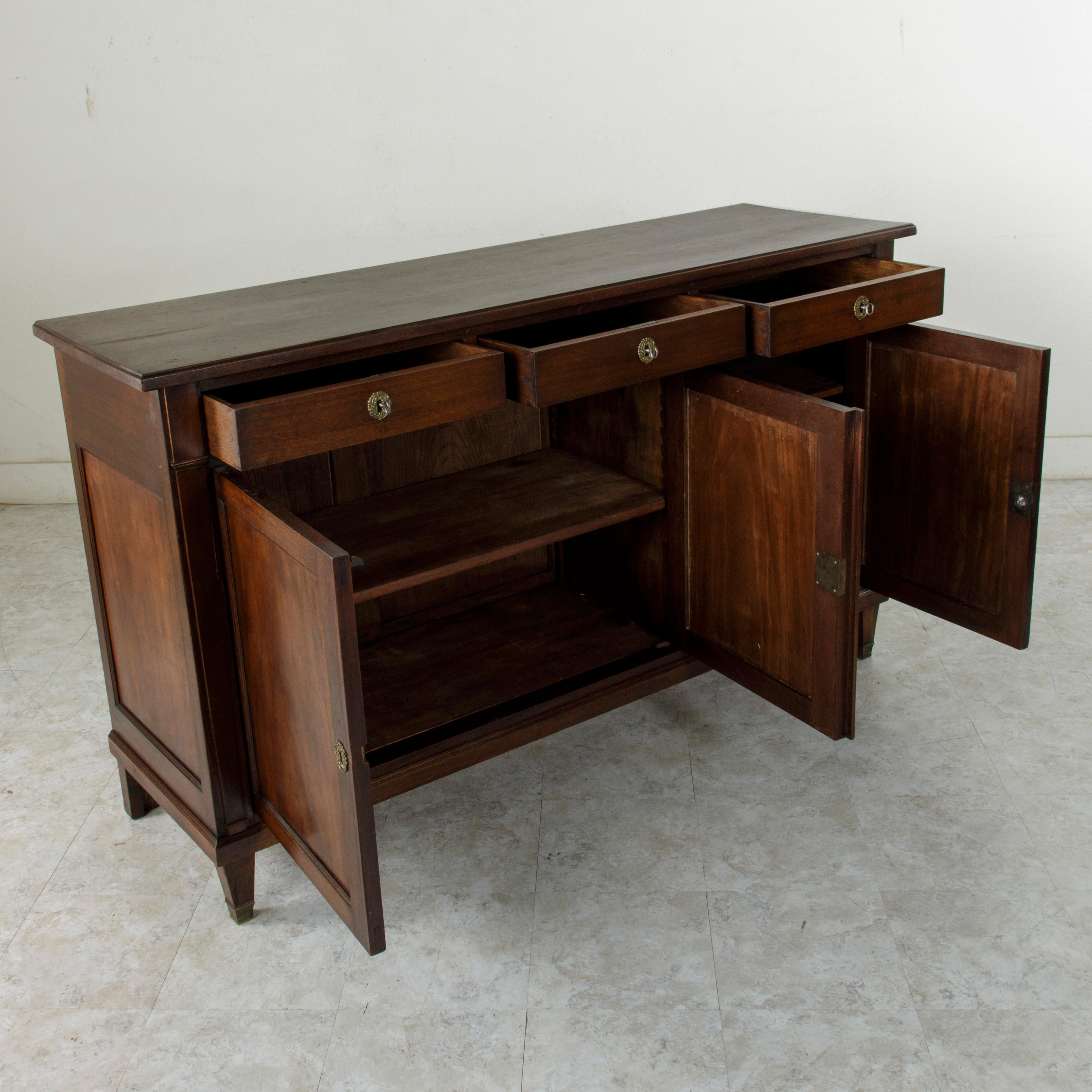 Late 19th Century French Directoire Style Mahogany Enfilade, Sideboard, Buffet 9