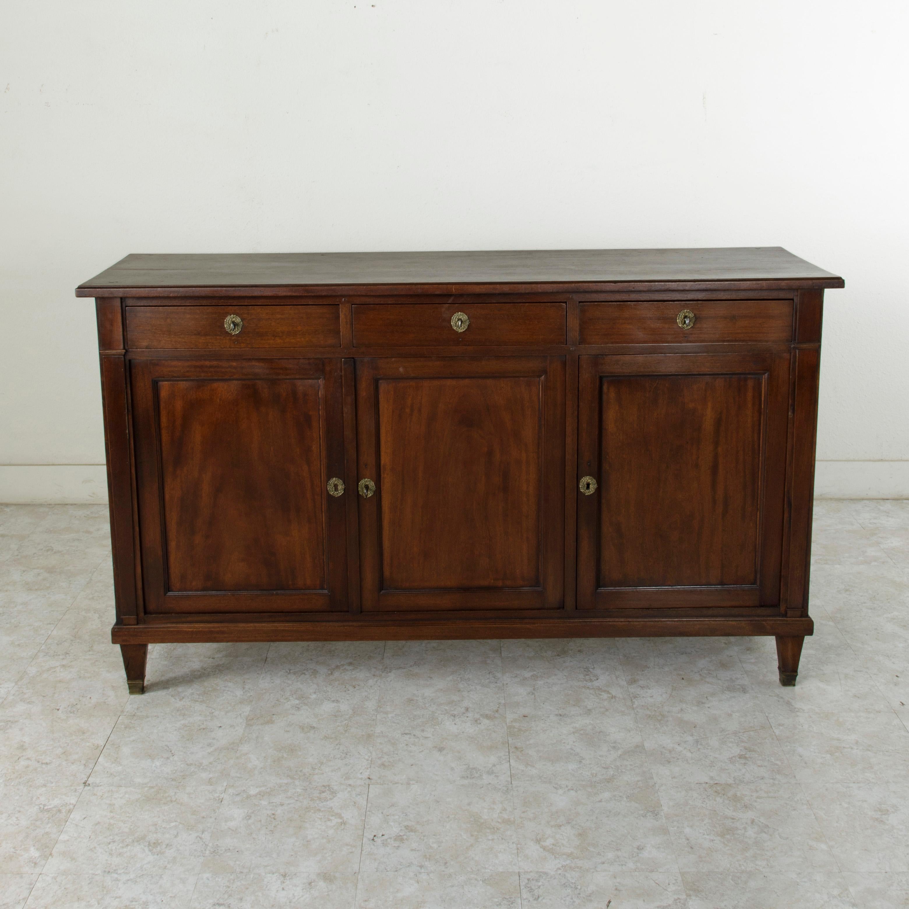 Late 19th Century French Directoire Style Mahogany Enfilade, Sideboard, Buffet 1