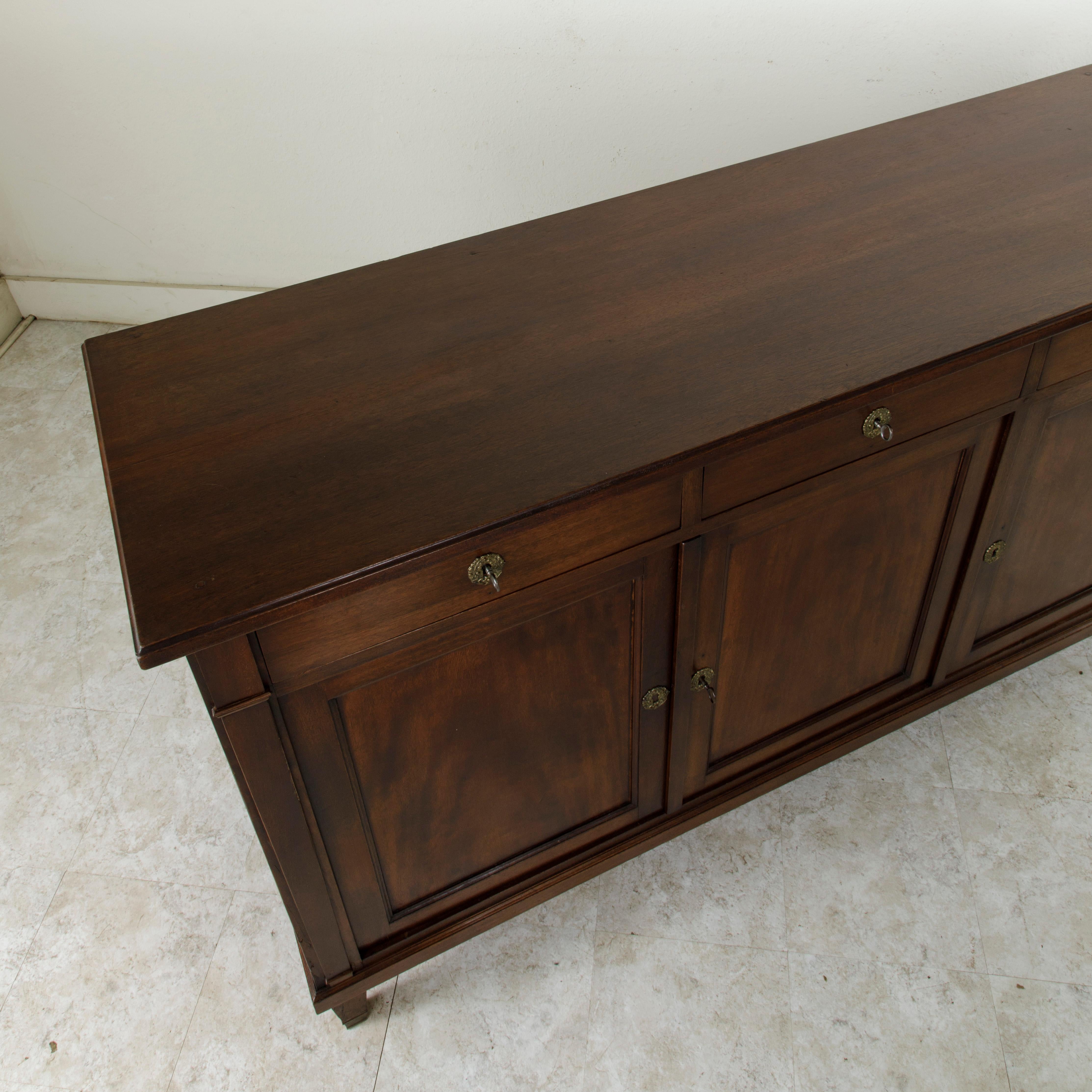 Late 19th Century French Directoire Style Mahogany Enfilade, Sideboard, Buffet 6